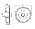 BOSCH Brzdov buben s loiskem - 228,6 mm BO 0986477287, 0 986 477 287