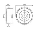 BOSCH Brzdov buben - 228,3 mm BO 0986477291, 0 986 477 291