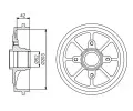 BOSCH Brzdov buben s loiskem - 203 mm BO 0986477303, 0 986 477 303