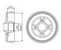 BOSCH Brzdov buben s loiskem - 203,3 mm BO 0986477308, 0 986 477 308