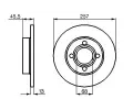 BOSCH Brzdov kotou - 256 mm BO 0986478016, 0 986 478 016