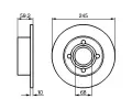 BOSCH Brzdov kotou - 245 mm BO 0986478019, 0 986 478 019