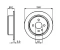 BOSCH Brzdov kotou - 258 mm BO 0986478034, 0 986 478 034