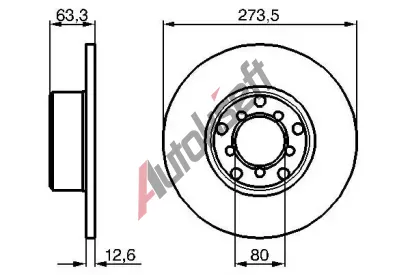 BOSCH Brzdov kotou - 274 mm BO 0986478057, 0 986 478 057