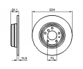 BOSCH Brzdov kotou - 324 mm BO 0986478095, 0 986 478 095