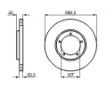 BOSCH Brzdov kotou - 283 mm BO 0986478097, 0 986 478 097