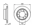 BOSCH Brzdov� kotou� - 289 mm BO 0986478101, 0 986 478 101