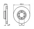 BOSCH Brzdov kotou - 253 mm BO 0986478113, 0 986 478 113