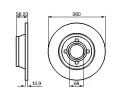 BOSCH Brzdov kotou - 280 mm BO 0986478131, 0 986 478 131