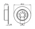 BOSCH Brzdov kotou - 281 mm BO 0986478143, 0 986 478 143