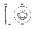 BOSCH Brzdov kotou - 254 mm BO 0986478160, 0 986 478 160