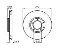 BOSCH Brzdov kotou - 270 mm BO 0986478166, 0 986 478 166