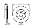 BOSCH Brzdov kotou - 284 mm BO 0986478187, 0 986 478 187