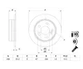 BOSCH Brzdov kotou - 258 mm BO 0986478188, 0 986 478 188