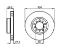 BOSCH Brzdov kotou - 301 mm BO 0986478197, 0 986 478 197