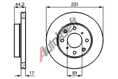 BOSCH Brzdov kotou - 231 mm BO 0986478203, 0 986 478 203