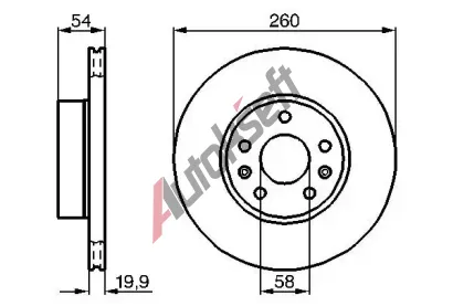 BOSCH Brzdov� kotou� - 260 mm BO 0986478218, 0 986 478 218