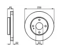 BOSCH Brzdov kotou - 235 mm BO 0986478219, 0 986 478 219