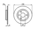 BOSCH Brzdov kotou - 238 mm BO 0986478246, 0 986 478 246