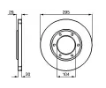 BOSCH Brzdov kotou - 295 mm BO 0986478257, 0 986 478 257