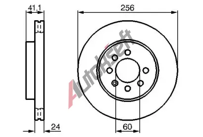 BOSCH Brzdov kotou - 256 mm BO 0986478286, 0 986 478 286