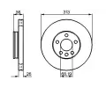 BOSCH Brzdov kotou - 313 mm BO 0986478296, 0 986 478 296