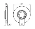 BOSCH Brzdov kotou - 294 mm BO 0986478303, 0 986 478 303