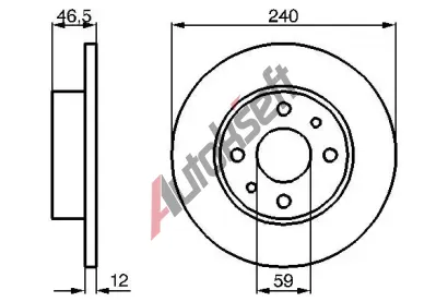 BOSCH Brzdov kotou - 241 mm BO 0986478353, 0 986 478 353