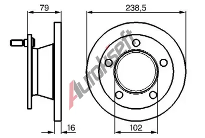 BOSCH Brzdov kotou - 239 mm BO 0986478357, 0 986 478 357