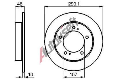 BOSCH Brzdov kotou - 290 mm BO 0986478377, 0 986 478 377