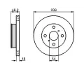 Brzdový kotouč BOSCH ‐ BO 0986478385 Brzdový kotouč BOSCH ‐ BO 0986478385