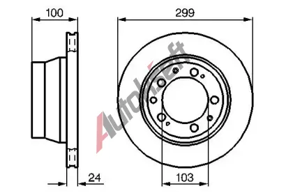 BOSCH Brzdový kotouč - 299 mm BO 0986478419, 0 986 478 419 BOSCH Brzdový kotouč - 299 mm BO 0986478419, 0 986 478 419