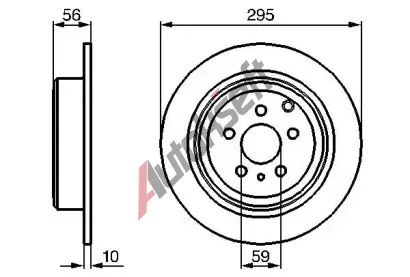 BOSCH Brzdov kotou - 295 mm BO 0986478435, 0 986 478 435