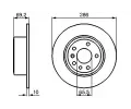 BOSCH Brzdov kotou - 286 mm BO 0986478436, 0 986 478 436