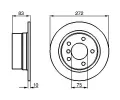 BOSCH Brzdov kotou - 272 mm ‐ BO 0986478439