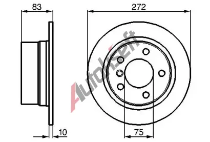 BOSCH Brzdov kotou - 272 mm BO 0986478439, 0 986 478 439