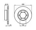 BOSCH Brzdov kotou - 289 mm BO 0986478453, 0 986 478 453