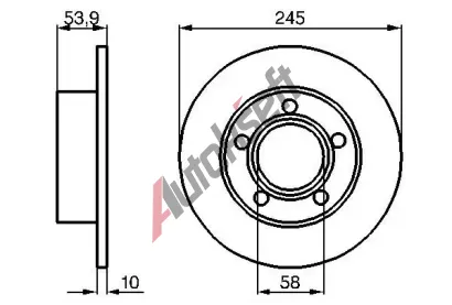 BOSCH Brzdov kotou - 245 mm BO 0986478461, 0 986 478 461