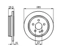 BOSCH Brzdov kotou - 285 mm BO 0986478469, 0 986 478 469