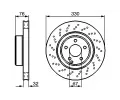 BOSCH Brzdov kotou - 330 mm BO 0986478470, 0 986 478 470