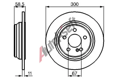 BOSCH Brzdov kotou - 300 mm BO 0986478472, 0 986 478 472