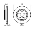 BOSCH Brzdov kotou - 300 mm BO 0986478473, 0 986 478 473