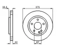 BOSCH Brzdov kotou - 276 mm BO 0986478474, 0 986 478 474