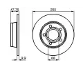 BOSCH Brzdov kotou - 255 mm BO 0986478480, 0 986 478 480