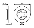 BOSCH Brzdov kotou - 239 mm BO 0986478481, 0 986 478 481