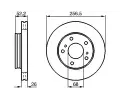 Brzdový kotouč BOSCH ‐ BO 0986478485 Brzdový kotouč BOSCH ‐ BO 0986478485