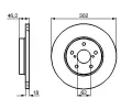 BOSCH Brzdov kotou - 302 mm BO 0986478490, 0 986 478 490