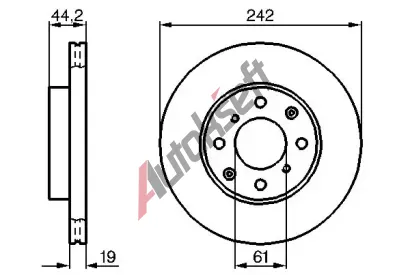 BOSCH Brzdov kotou - 242 mm BO 0986478503, 0 986 478 503