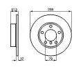 BOSCH Brzdov kotou - 286 mm BO 0986478511, 0 986 478 511