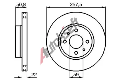 BOSCH Brzdov kotou - 258 mm BO 0986478512, 0 986 478 512
